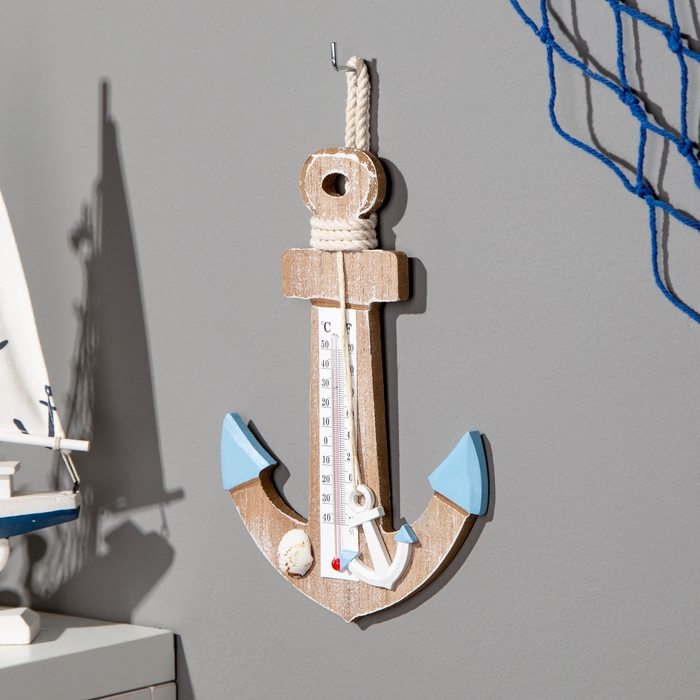 Сувенир интерьерный Сувенир интерьерный "Якорь" с термометром 23*16см