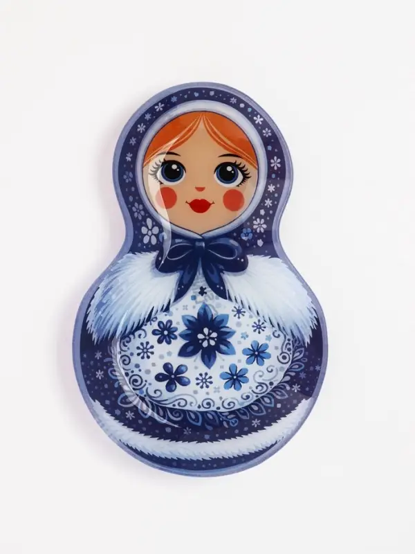 Блюдо в форме матрёшки &laquo;Новый год&raquo;, 14.5&times;22 см