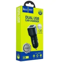 Автомобильное зарядное устройство с кабелем USB на Type-C + 2 USB 2A C02 ISA черное