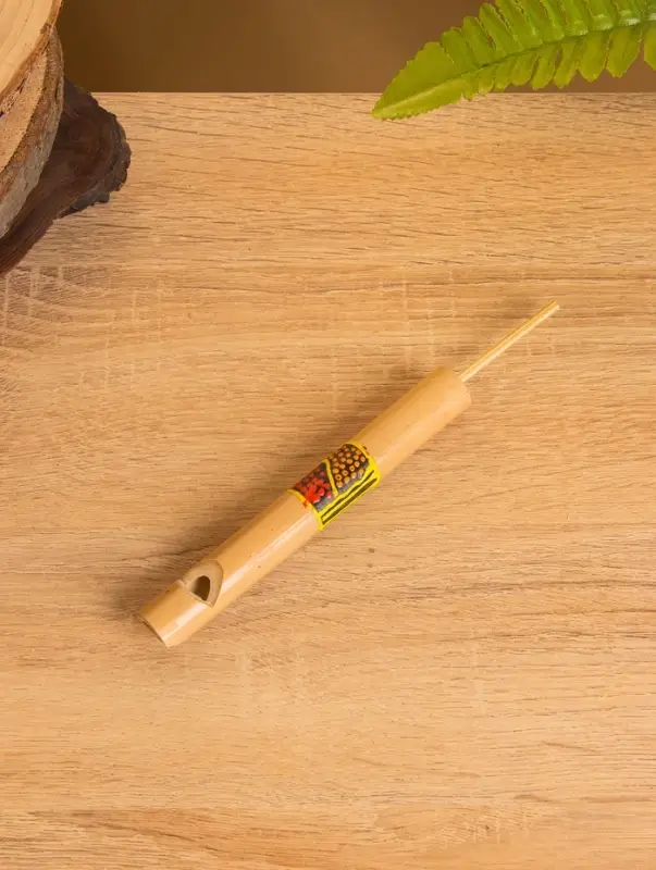 Сувенирный музыкальный инструмент «Свисток», 15.5×1.5×1.5 см, бамбук