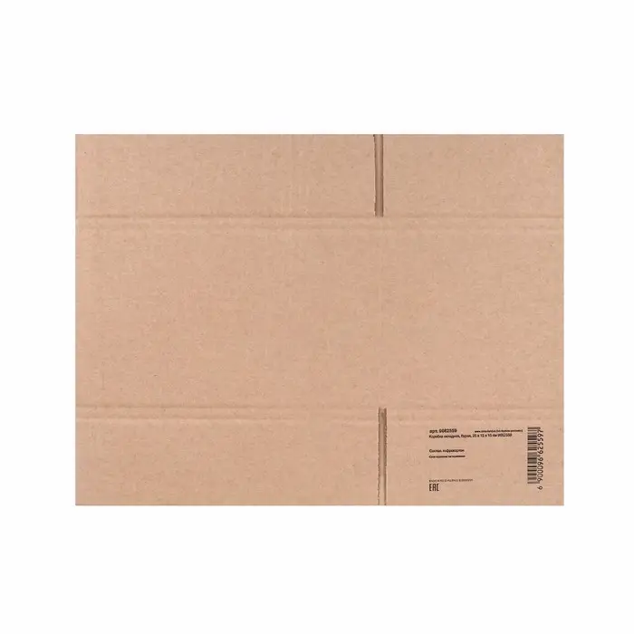 Коробка складная, бурая, 25×15×15 см