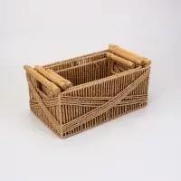 Набор корзин &laquo;Намибия&raquo; 3 шт.: 27&times;15&times;13, 32&times;19&times;15, 38&times;23&times;16 см, бумага, дерево, бежевые