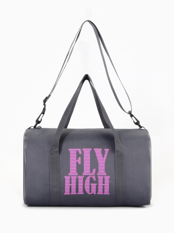 Сумка спортивная женская, TEXTURA, маленький размер, цвет серый Сумка спортивная женская, TEXTURA, маленький размер, цвет серый