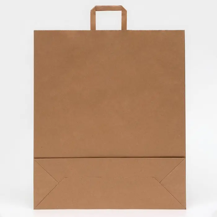 Пакет бумажный крафт 90 г/м², плоская ручка, 45×15×53 см Пакет бумажный крафт 90 г/м², плоская ручка, 45×15×53 см