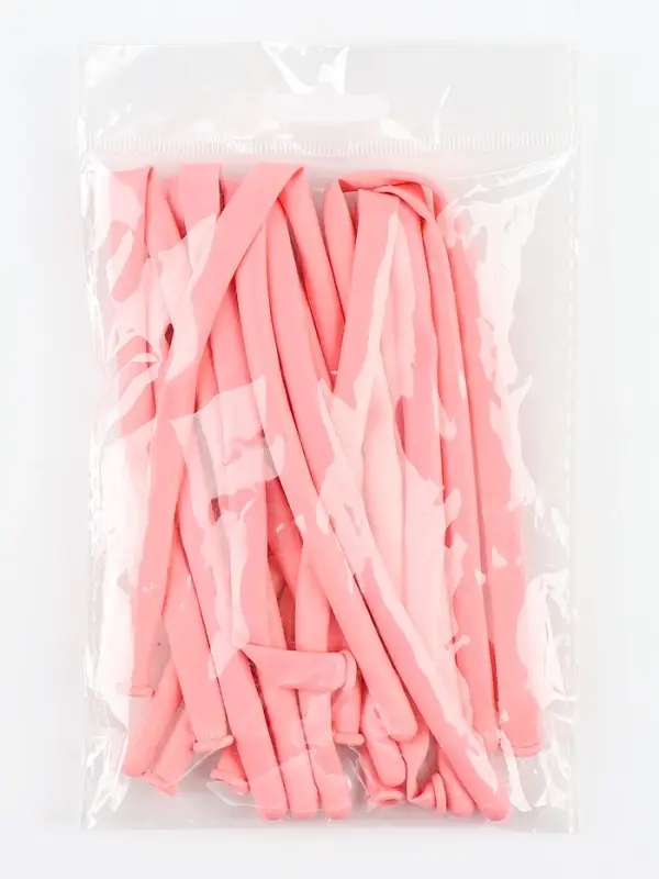 Воздушные шары для моделирования 125 см, d=5 см, 10 шт., розовые Воздушные шары для моделирования 125 см, d=5 см, 10 шт., розовые