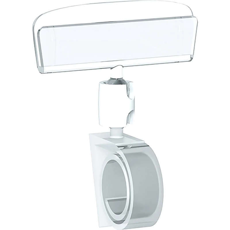 Ценникодержатель улитка на край прозрачный (10 штук в упаковке)