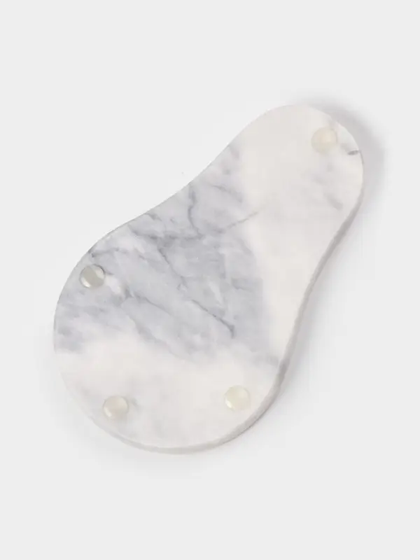 Подставка под ложку Magistro Marble, мрамор, белая