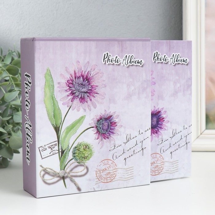 Фотоальбом на 40 фото 10х15 см Фотоальбом на 40 фото 10х15 см "Цветы из сада" в коробке 17х14х4,5 см
