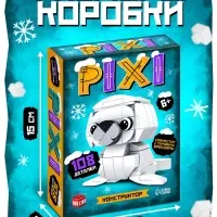 Конструктор блочный UNICON &laquo;PIXI. Тюлень&raquo;, животные, мини блоки, 108 деталей