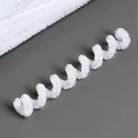 Синельная проволока, набор 50 шт., белая с люрексом, 30 см