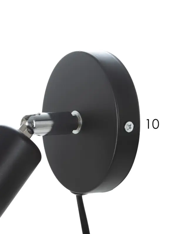 Спот &laquo;Дарни&raquo; с проводом и выключателем Е27 40 Вт чёрный 10&times;10&times;10-160 см