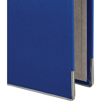Папка-регистратор Комус Экономи 50мм синяя, ПБП1, карм.кор., мет.уг