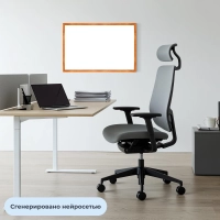 Доска магнитно-маркерная 30х45 Attache Wood дерев.рама