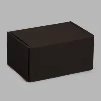 Коробка самосборная "Почтовая", черная, 30 х 20 х 15 см