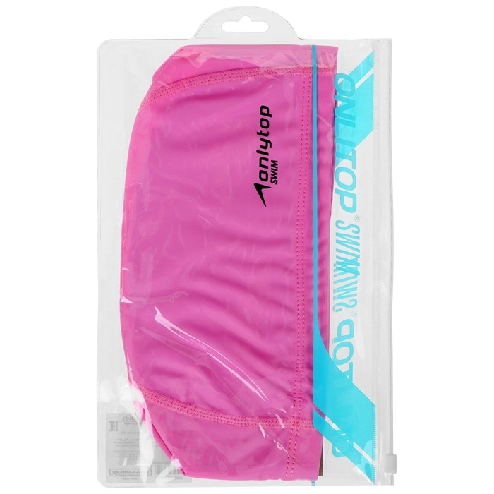 Шапочка для плавания взрослая ONLYTOP, тканевая, обхват 54-60 см Шапочка для плавания взрослая ONLYTOP, тканевая, обхват 54-60 см