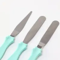 Набор лопаток кондитерских &laquo;Ночь&raquo;, 23&times;8.5&times;2.5 см, 3 шт., голубой
