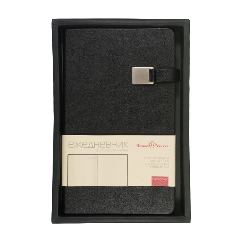 Ежедневник недатированный  А5 Premier (черный) 3-686/05
