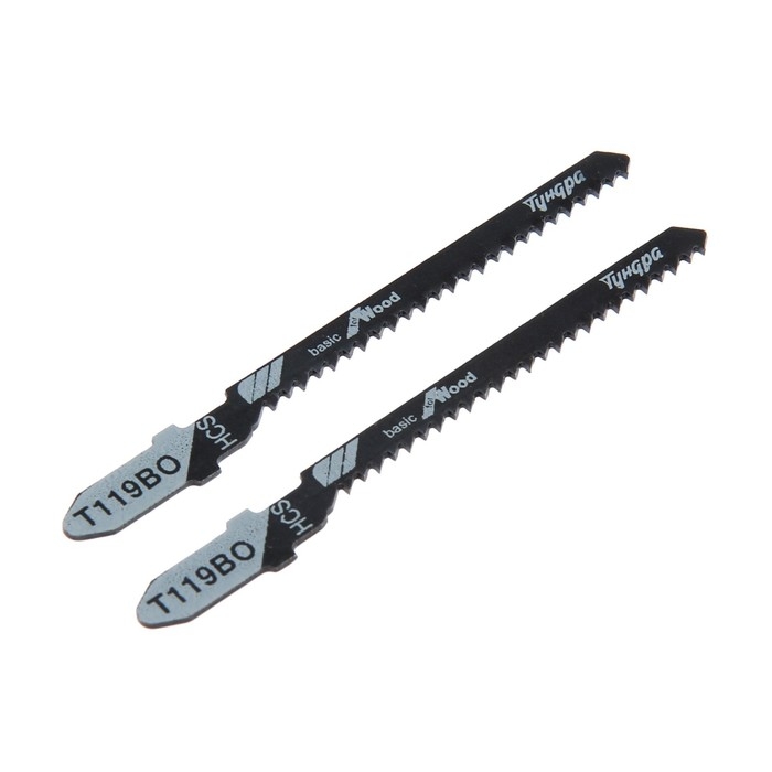 Пилки для лобзиков ТУНДРА, по дереву, фигурный рез, HCS, 50/75 х 2 мм, 2 шт. Пилки для лобзиков ТУНДРА, по дереву, фигурный рез, HCS, 50/75 х 2 мм, 2 шт.