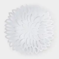 Фруктовница Доляна &laquo;Пион&raquo;, 28.5&times;28.5&times;5 см, белая