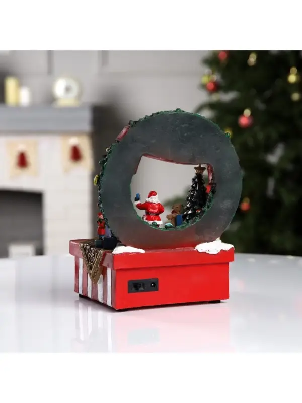 Светодиодная фигура &laquo;Ярмарка подарков&raquo; 26&times;20&times;16.5 см, полистоун, от батареек АА&times;3, USB, свечение мульти