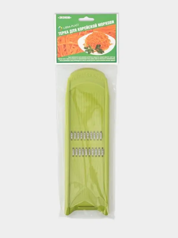 Тёрка для корейской моркови Libra Plast &laquo;Эконом&raquo;, 8.5&times;27.5&times;1.5 см, МИКС