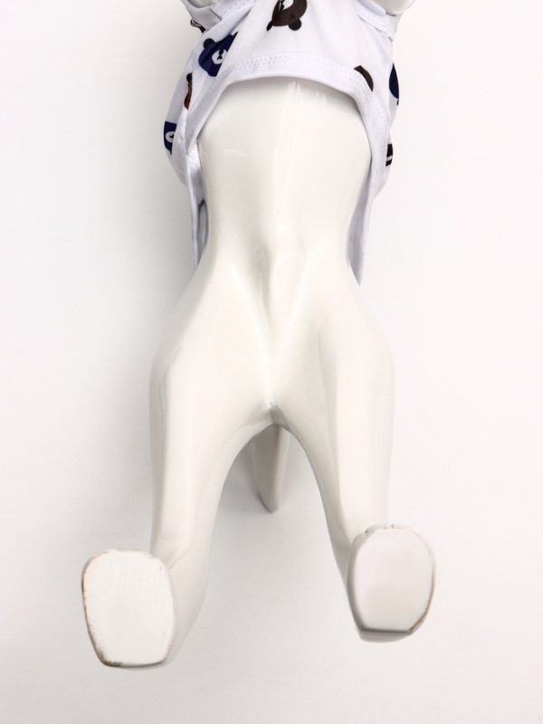 Футболка для животных  Футболка для животных "Мишка", L (ДС 34, ОГ 46 см), белая