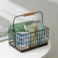 Корзина для мелочей Доляна &laquo;Эстетика&raquo;, 23&times;16&times;12 см, чёрная