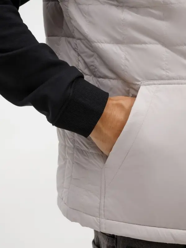 Жилет унисекс Warmbridge, светло-серый, размер 3XL