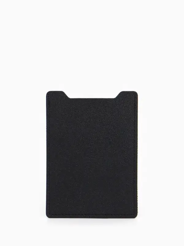 Обложка для автодокументов, СТС и права, 9&times;0.3&times;12.5 см, чёрная