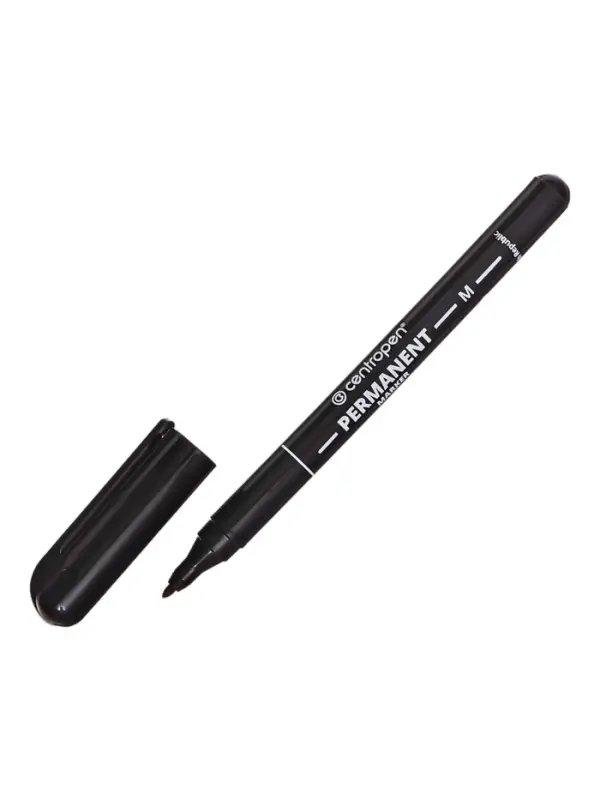 Маркер перманентный Centropen 2846, чёрный, узел 2.0 мм, линия 1 мм