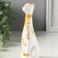 Фигурка керамика &laquo;Кот Египетский&raquo;, 15 см, белый