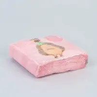 Салфетки бумажные однослойные &laquo;Желаю счастья. Ёжик&raquo;, 24&times;24 см, 20 шт.