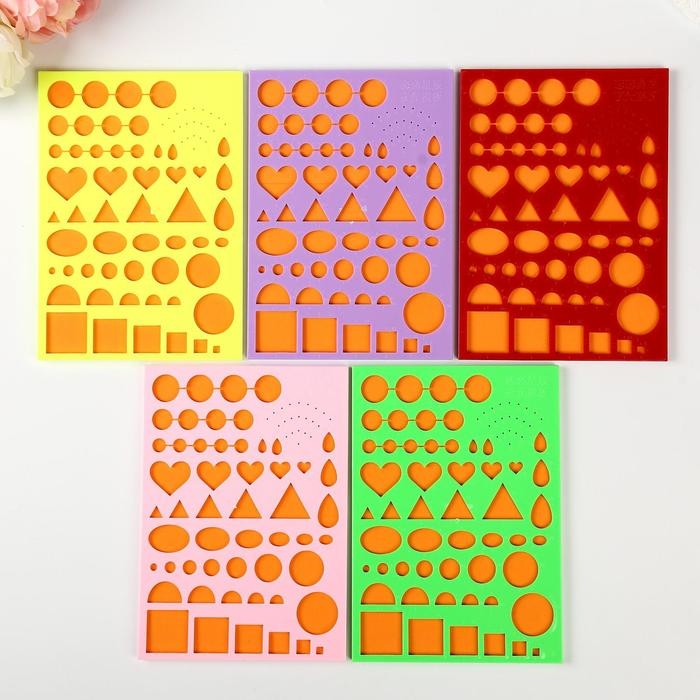 Линейка для квиллинга Линейка для квиллинга "Креатив" МИКС 21х14,7х0,8 см