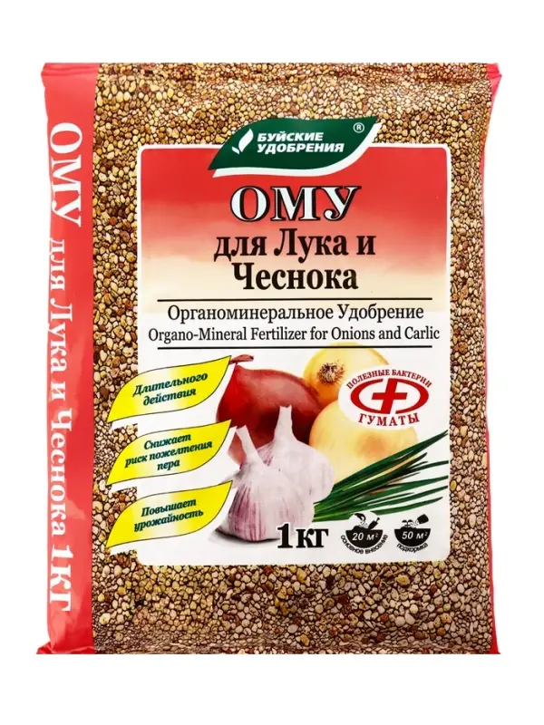 Удобрение органоминеральное &laquo;Буйские удобрения&raquo;, для лука, чеснока, 1 кг