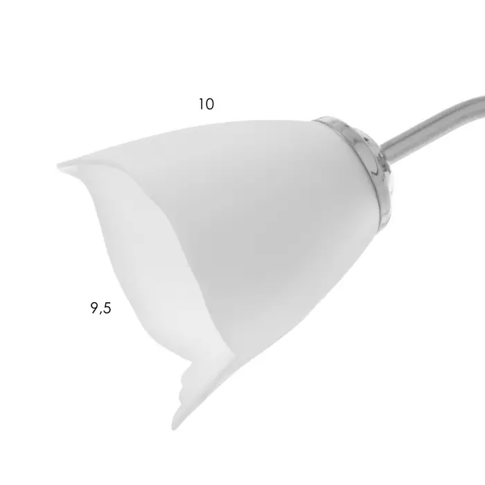 Люстра &laquo;Оникс&raquo; BayerLux, 2&times;15 Вт E27, хром, 50&times;15&times;15 см