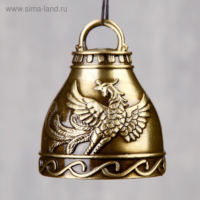 Колокольчик металл  Колокольчик металл "Птица Феникс" 6х4,8х4,8 см