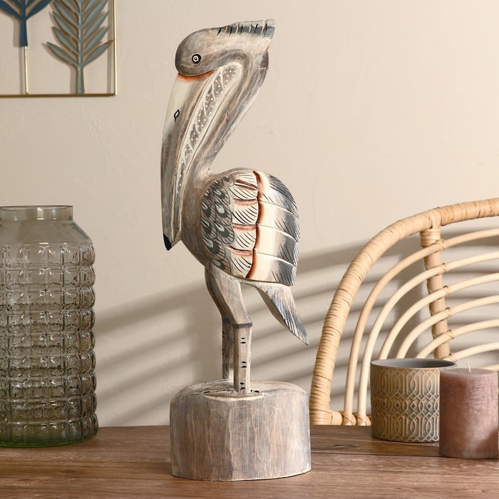 Сувенир дерево Сувенир дерево "Пеликан" светлый 50 см