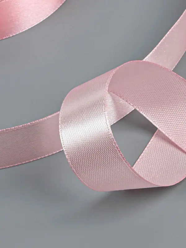 Лента атласная, 20 мм, 23&plusmn;1 м, пастельно-розовая №43