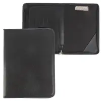 Папка деловая, искусственная кожа, для бумаг, 360&times;260&times;30 мм, с металлическим прижимом, 6Д07 &laquo;Люкс &raquo; чёрная