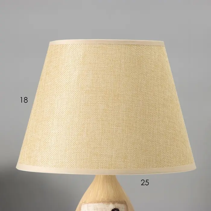 Лампа настольная RISALUX &laquo;Фламинго&raquo;, Е14, 40 Вт, бежевая, 25&times;25&times;39 см