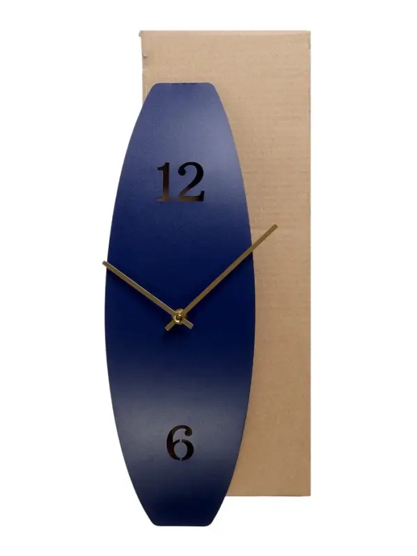 Часы настенные, интерьерные Часы настенные, интерьерные "Волна", бесшумные, 43 х 14 см, темно-синие