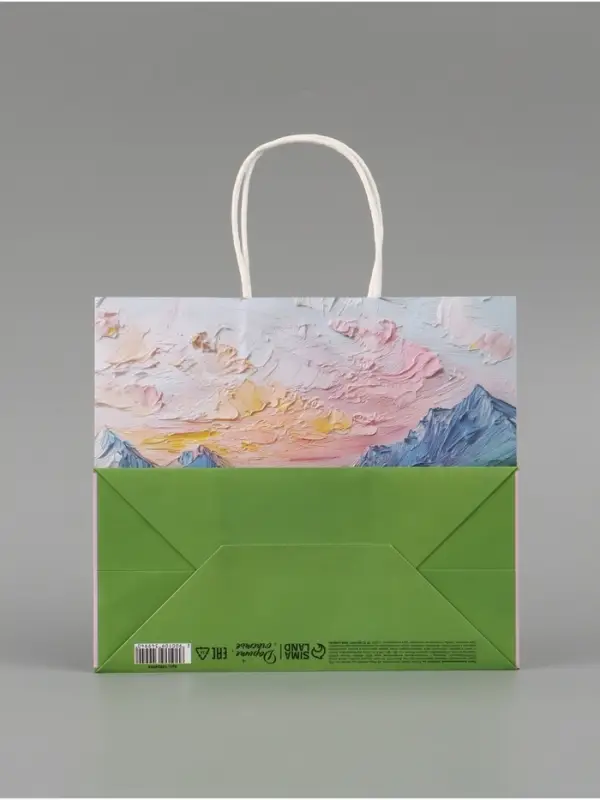 Пакет подарочный &laquo;Цветочное поле&raquo;, 25&times;22&times;12 см