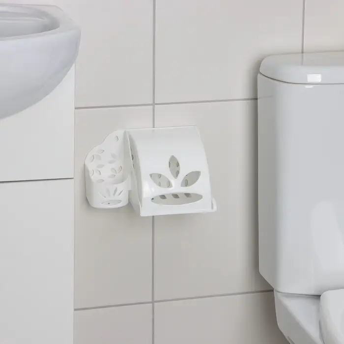 Держатель для туалетной бумаги и освежителя воздуха Альтернатива, пластик, 17.5&times;13&times;11.5 см, МИКС