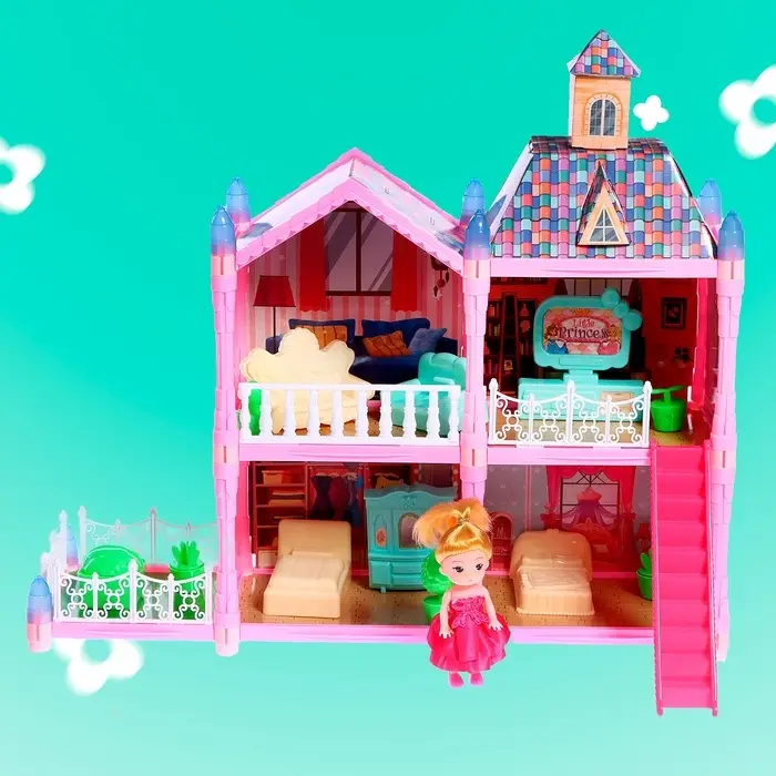Кукольный домик &laquo;Сказочная жизнь на вилле&raquo; с куклой, питомцами и аксессуарами