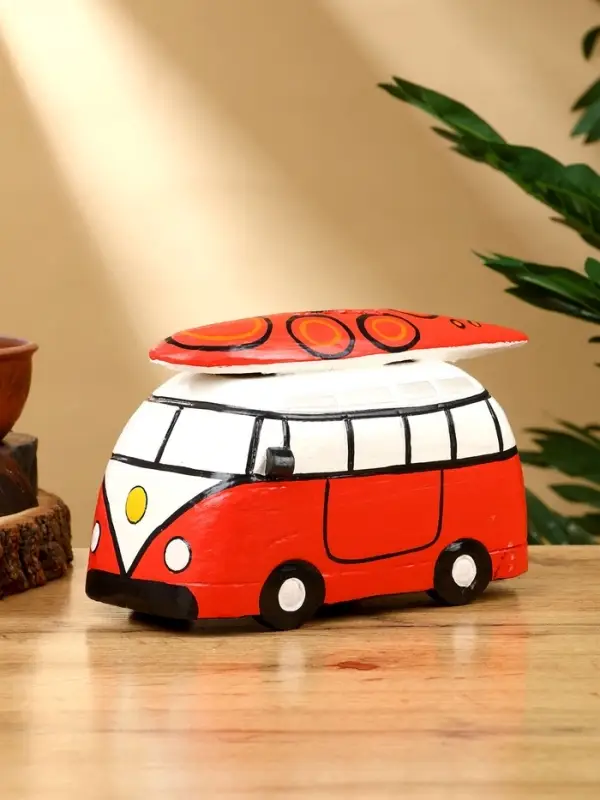 Копилка «Микроавтобус», 24×12×13.5 см, дерево, красный Копилка «Микроавтобус», 24×12×13.5 см, дерево, красный