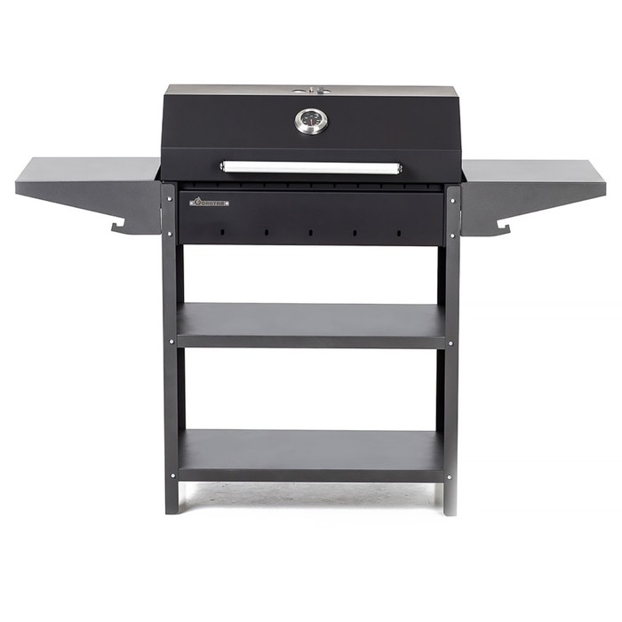 Мангал Family Standart BBQ FSB2000, 133.2×44.1×96.6 см, 2 мм, крышка, боковые полки