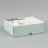 Коробка подарочная, самосборная &laquo;Золотой Новый год&raquo;,30.7&times;22&times;9.5 см
