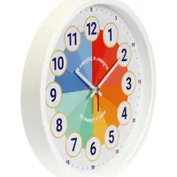 Часы настенные &laquo;Обучающие&raquo;, детские, плавный ход, d=30 см, белые