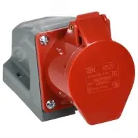 Розетка стационарная ССИ-115 16А 6ч 380В 3P+PE+N IP44 IEK