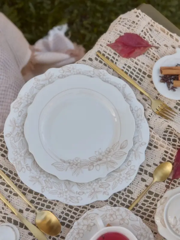 Тарелки SL Home &laquo;Аманде&raquo;, d=27.5 см, набор 2 шт., фарфор, белые